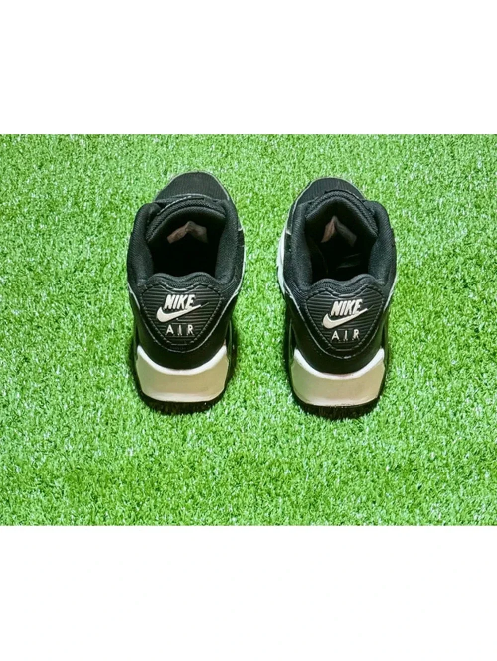 Nike Air Max 90 Black Blue Youth Size 4Y